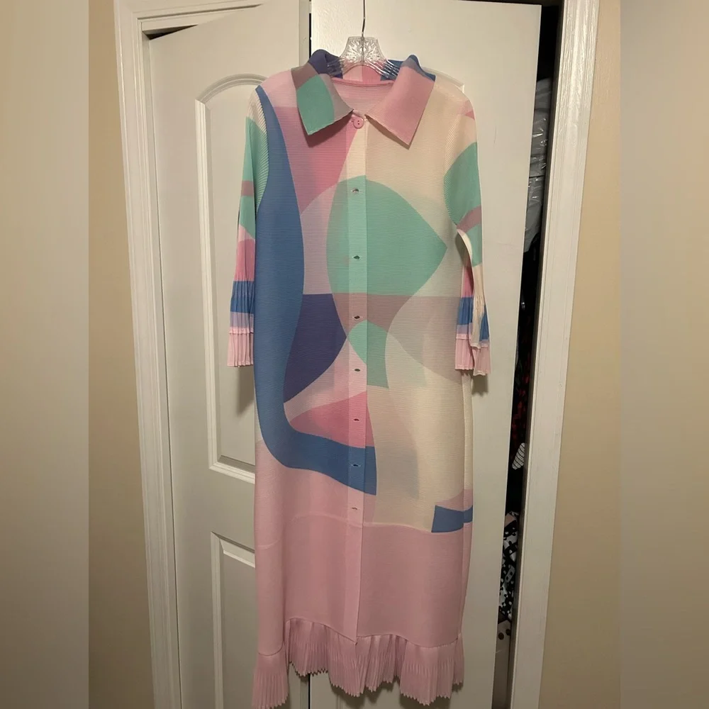 Multi colored one size jacket dress - Picture 1 of 1